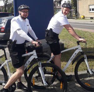 Policyjny patrol rowerowy