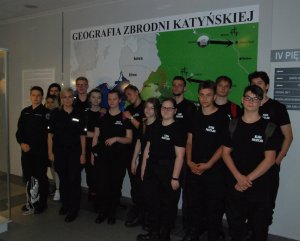 Uczniowie klas policyjnych z Katolickiego Liceum w Gorzowie Wlkp. z wizytą  w Komendzie Wojewódzkiej Policji w Gorzowie Wlkp.