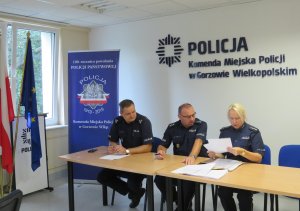 Skład Komisji Konkursowej I etapu Konkursu dla Policjantów - Oskarżycieli Publicznych przeprowadzonego w Komendzie Miejskiej Policji w Gorzowie Wlkp. w dniu 16 września 2019 roku.