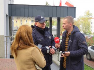 Komendant Miejski Policji w Gorzowie Wlkp. udziela wywiadu